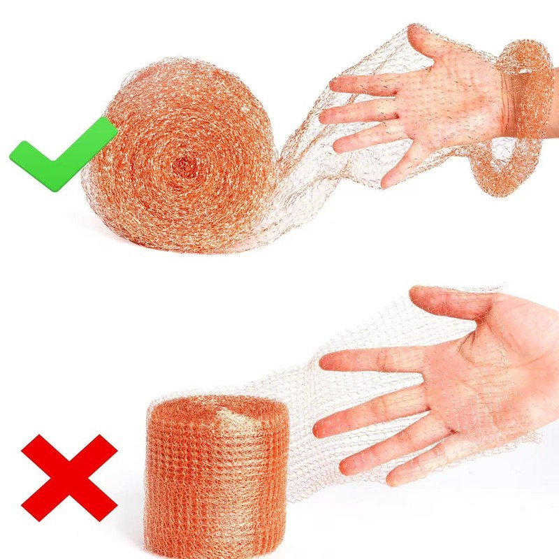 Haierc 100% Copper Mesh Roll Gap Copper Blocker Building Hole