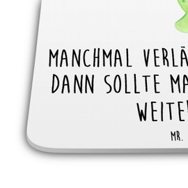 Mr. & Mrs. Panda 10er Set Untersetzer Set Schildkröte Wanderer - Geschenk, Untersetzer Filz, Motivationsspruch, Silikon Untersetzer, entpannt,