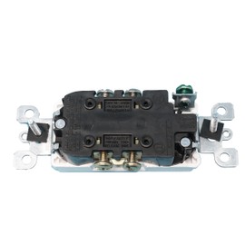 RiteAV - 15 Amp Power Outlet and 1 Port Coax Cable TV- F-Type Decorative Type Wall Plate - White