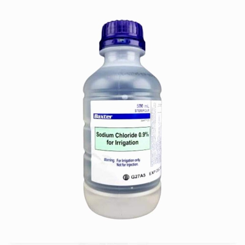 Baxter 0.9% Sodium Chloride for Irrigation Sterile, 500 milliliters