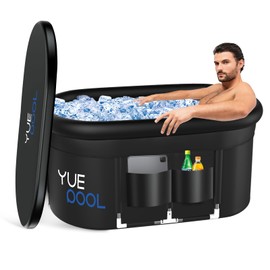 Ice Bath Tub for Adults Fitness People Athletes, Upgrade XL 140 Gal Oval Portable Cold Plunge Tub,Indoor and outdoor gyms for cold water therapy and recovery