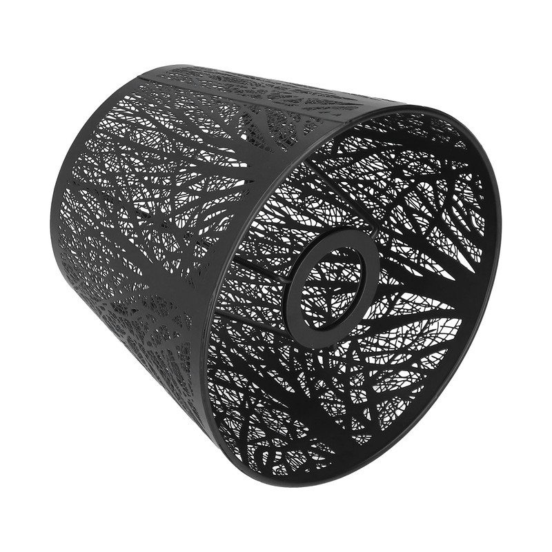 Wrought Iron Lampshade Carved Forest Tree Shaped E27 Mini Lamp
