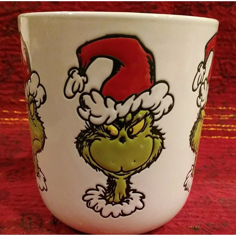 Dr. Seuss THE GRINCH FACES Cup Mug Collectible xMas 12