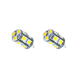 HYUGA G4 LED Bulb 4W 2700-3000K 300LM Warm White T3 JC Type Bi-Pin Base Light Bulbs 12VAC/DC 35W-40W Halogen Bulb Replacement for Outdoor Landscape Deck Stair Step Path Lights