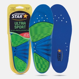 Plantillas Deportivas Ultra Sport de Doble Densidad: Absorción de Impactos y Estabilidad para Pies Planos y Arcos Altos, Tallas 23-24