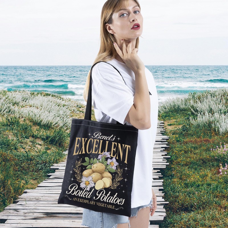 TSOTMO Novel Lover Gift Funny Literary Excellent Boiled Potatoes Tote