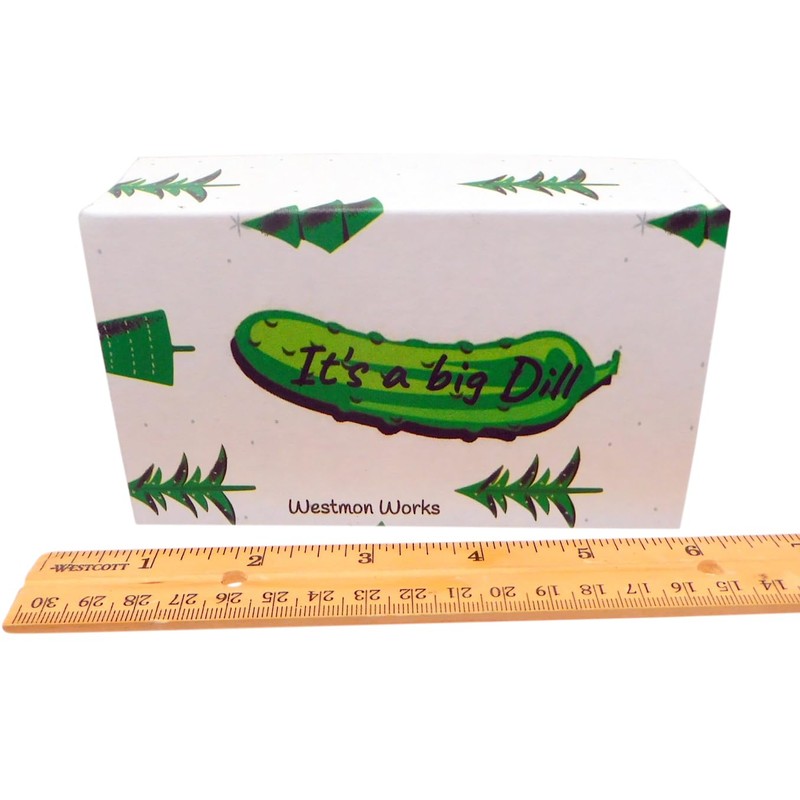 Pickle Ornament Deluxe Boxed Set Christmas Tradition Decoration Handpainted Polyresin