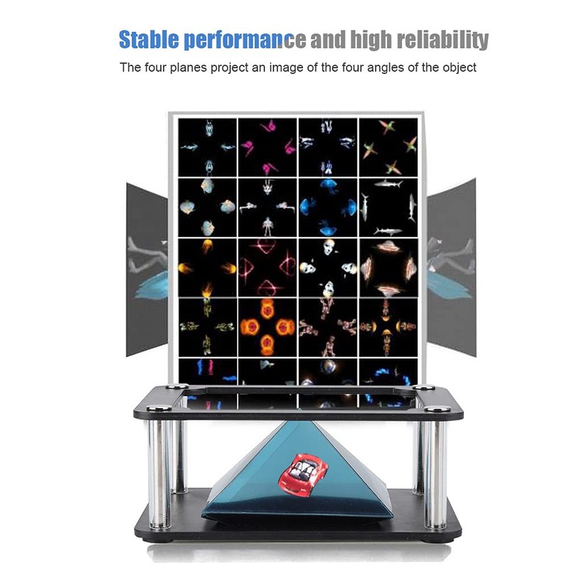 3.5-6 Inch Mobile Smartphone Hologram Projector, 3D Holographic Display Stand
