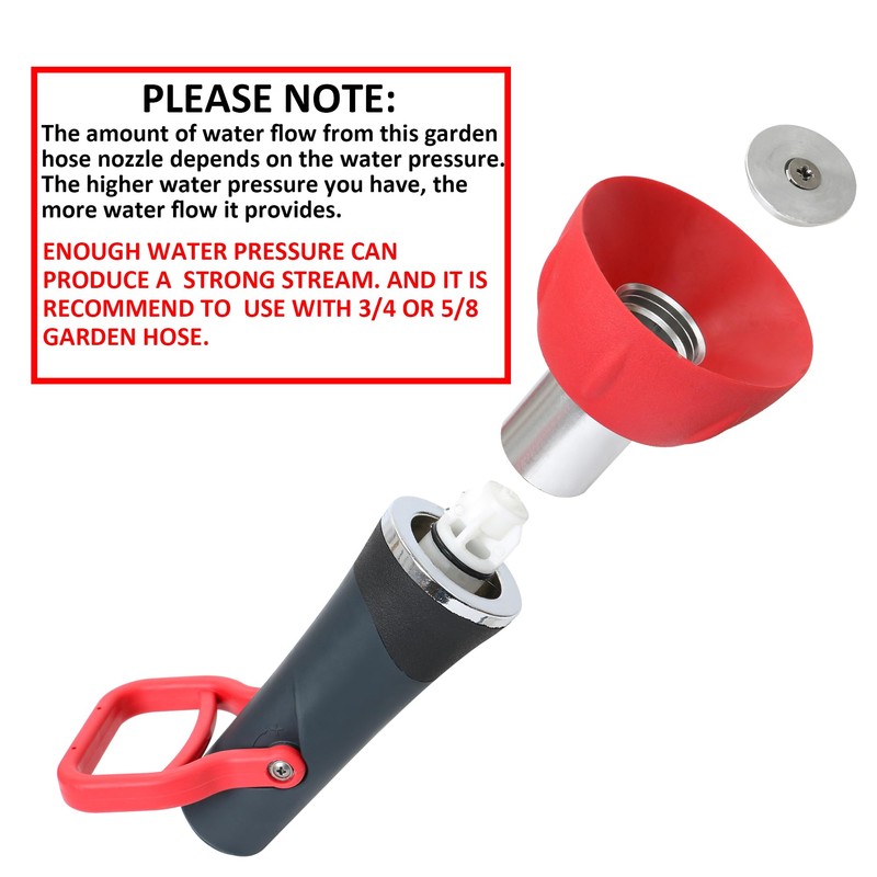 STYDDI High Flow Fireman Style Garden Hose Nozzle, Professional Classic