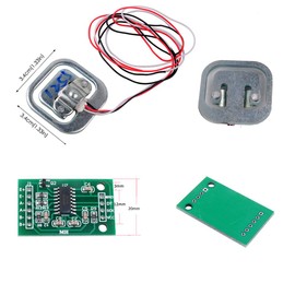 Geekstory 4pcs 50kg 110lb Half Bridge Load Cell Electronic Weighing Sensor Load Cell + HX711 AD Weighing Module Weight Module for Arduino, Kitchen Scales Electronic Kitchen Scales Jewelry Scales
