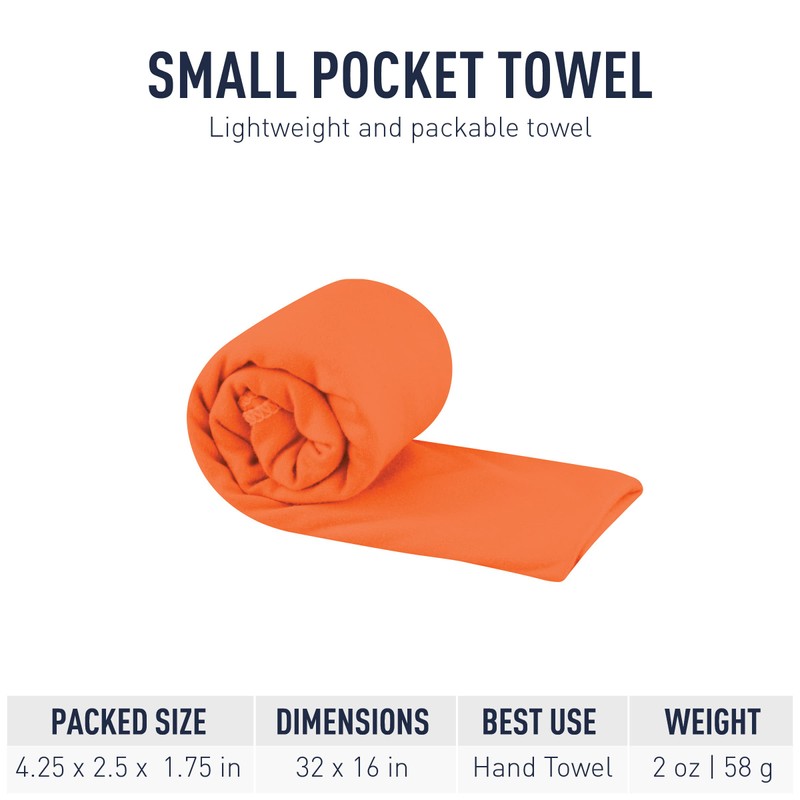 SEA TO SUMMIT Pocket Towel, S, Outback