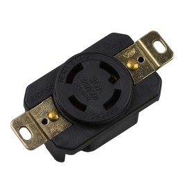 Nema L14-30R 30A 125/250V 3 Pole 4 Wire Industrial Grade Locking Female Receptacle Connector, Industrial Twist Lock L14-30 30-AmpTwist Lock Generator Receptacle. LK-2431F