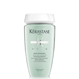 Kérastase Shampoo for Oily Scalp and Stressed Lengths, Balancing and Clarifying Hair Bath, Bain Divalent, Spécifique, 250 ml