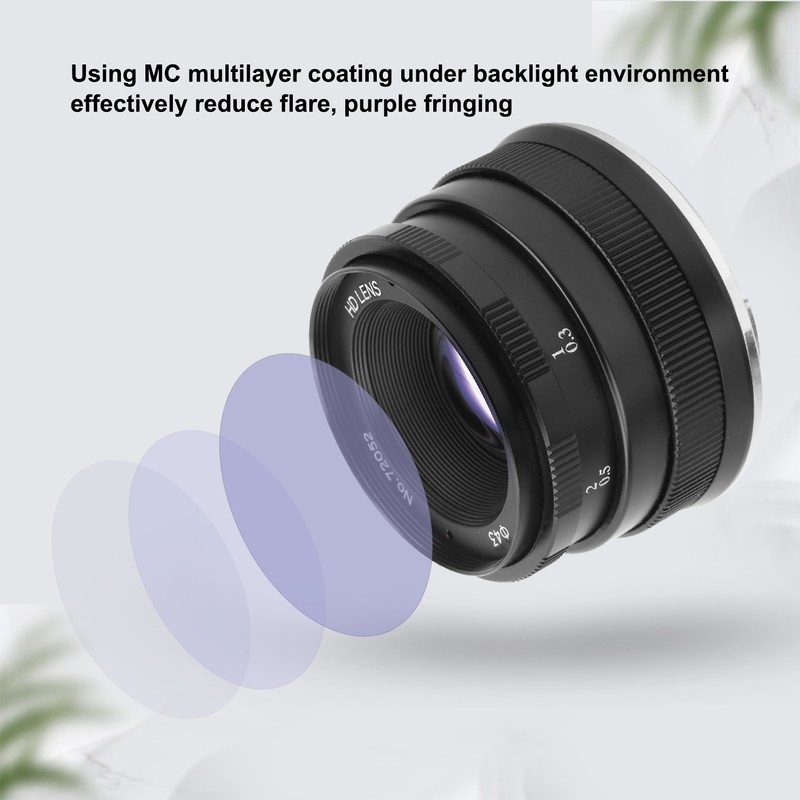 NEWYI 35mm F1.7 Large Aperture Portrait Fixed Focus Manual Lens