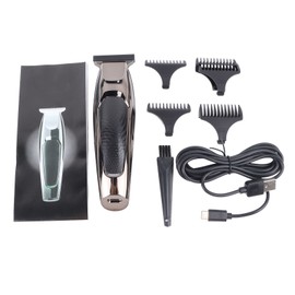 Electric Hair Clipper Fast Cutting USB Rechargeable Hair Grooming Trimmer with 5 Guide Combs English