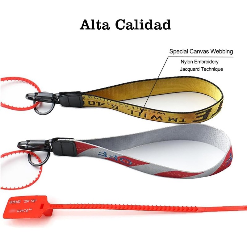 Cordón de muñeca para llaves, llavero clásico de pulsera, llavero