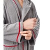 Arus Men's Hooded Classic Bathrobe Turkish Cotton Robe with Full