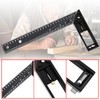Cuidosful Precision Multi-Angle Measuring Ruler,10°-90° Combination Framing Square with Marking