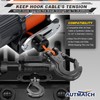 AUTMATCH Winch Hook 3/8" - Clevis Slip Hook with Safety