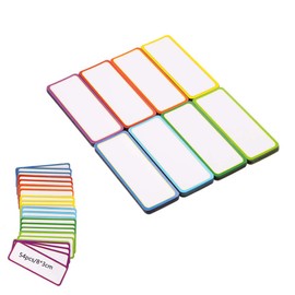 54 Pieces Magnetic Dry Erase Labels Name Plate Tags Flexible Magnetic Label Stickers for Whiteboards Refrigerator Crafts (8x3cm)