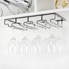 FOMANSH Wine Glass Rack Under Cabinet - Stemware Holder Metal