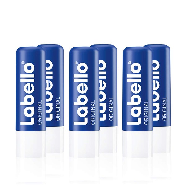 Labello Original Lip Balm in a Pack of 1 (1 x 4.8 g), Lip Balm for Naturally Beautiful Lips, Lip Balm Without Mineral Oils, Protects Against Dehydration