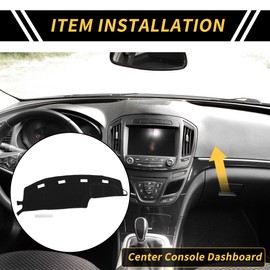 REPAIROCK Dash Cover for Dodge for Ram 1500 2500 3500 1994-1997 Dash Board Mat Non-Slip Dash Cover Mat Polyester Center Console Dashboard Cover Pad Carpet Black