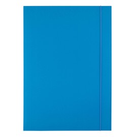 D.RECT Cardboard folder corner tensioner folder folder drawing folder with elastic band 300g blue