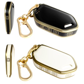 kyhodsgn Key Fob Cover for Kia 2024 2023 Telluride - TPU Key Fob Case for Kia 2024 Telluride Sorento 5-Button Smart Key (Pack of 2)