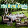 WeBenison Large Three Rex Banner/Dinosaur 3rd Birthday Garden Backdrop Banner/Jungle
