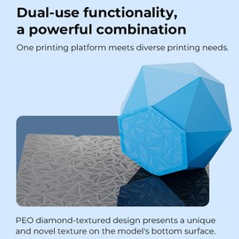 KOYOFEI Creality Dual-Sided Printing Platform Board Kit for Ender 3 V3 SE, 3D Printer Glossy PEO + Coated PEI Double Side Build Plate Print Bed for Ender 3 KE, Ender 3 S1, Ender 5 S1, K1, Ender 3 235x235mm