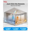 TCL 52" Low Profile Ceiling Fan with Light, Slim, White,