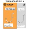 INCLY Pegboard Hooks Set for Hanging Tools, 206PCS Heavy Duty