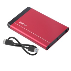 Mobile Hard Disk Enclosure USB3.0 Portable Aluminum Alloy for 2.5in SSD Support 8TB Rouge