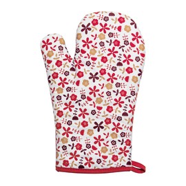 Premier Housewares Daisy Single Oven Glove - Red