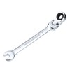 sourcing map Flex-Head Ratcheting Wrench 7mm 180° Rotating Head Metric