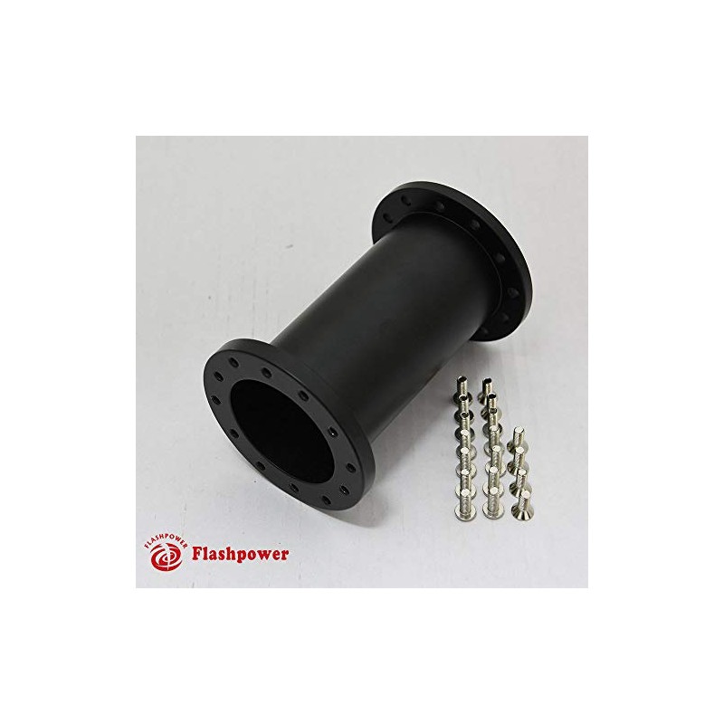 5.0" Steering Wheel Hub Adapter Extension Spacer 6 bolt Black