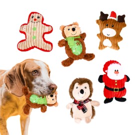 Black Rhino Plush Dog Toys Set - 5 Variety Pack for Small to Large Dogs - Multicolor, Soft and Durable - Ideal for Chewers and Puppies, 100% cotton, Heavy Duty Playtime Fun - Each Pet Toy is 7.8"x5.1"