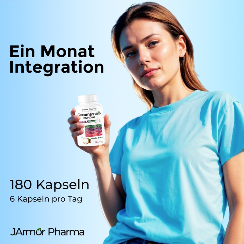 Glucomannan from Konjac Root - 180 Capsules - 4000mg per