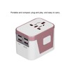 International Power Adapter Travel Plug with 4 USB Ports for