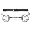 Cavalon Slotted D-Ring Capsule Sweet Iron Snaffle Bit (5")