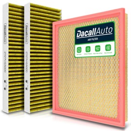 Dacall Engine & Cabin Air Filter Fit For Nissan Frontier 3.8L/4.0L, for Nissan NV1500/NV2500/NV3500, for Pathfinder 4.0L/5.6L, for Xterra 4.0L, for Suzuki Equator 4.0L Replace 16546-7S000 27274-EA000