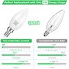 MAXvolador 12-Pack E12 Candelabra LED Bulbs 60W Equivalent, 6W 600