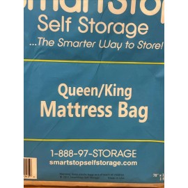 Public Storage Smart Stop Queen/King Mattress Bag 78" X 10" X 96" Blocks Stains And Dirt.
