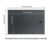 ASXBMIJO 21x30 inch Picture Frame Solid Wood Black,Suitable for Panoramic