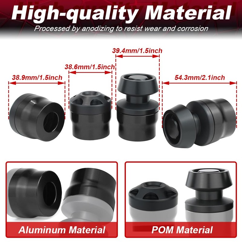 Xitomer Front Rear Axle Sliders Fit for 2024 Z500/ 2018-2024