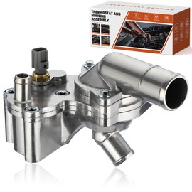 ISINSWIFT 5R3Z8592BA Aluminum Thermostat Housing Assembly Fit for Ford Mustang 4.0L 2005-2010 Replaces 5R3Z-8592-BA