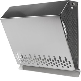 Vent Systems 6" Inch Air Supply Vent Cover with Rubber Gasket - Stainless Steel - Robust Weatherproof Outdoor Air Intake Box - Duct or Surface Mounting - Rain and Snow Protection