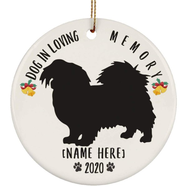 Personalized Name Custom Year Tibetan Spaniel Silhouette Gifts New Years