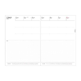 EDiT 26WDR-ETH03-PK 2026 Planner, December 2025, Weekly Notebook, Semi A5, Clear Pocket, Millennial Pink, EDiT 26WDR-ETH03-PK